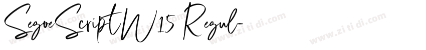 SegoeScriptW15 Regul字体转换 SegoeScriptW15 Regul字体转换